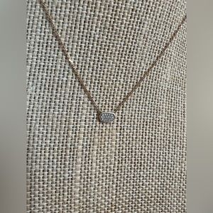 Kendra Scott - like new- 14k gold white Diamond Marisa Necklace